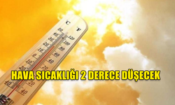 HAVA SICAKLIĞI 2 DERECE DÜŞECEK