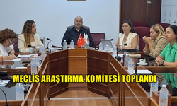 MECLİS ARAŞTIRMA KOMİTESİ TOPLANDI