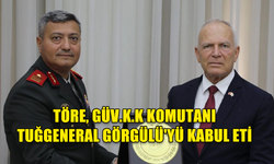 TÖRE, GÜV.K.K KOMUTANI TUĞGENERAL GÖRGÜLÜ'YÜ KABUL ETİ