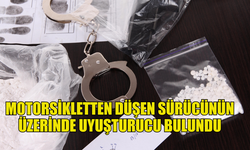 LEFKOŞA'DA MOTORSİKLETTEN DÜŞEN SÜRÜCÜNÜN ÜZERİNDE UYUŞTURUCU BULUNDU