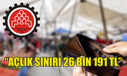 KTAMS: “AÇLIK SINIRI 26 BİN 191 TL”