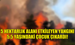 LİMASOL’DA 5 HEKTARLIK ALANI ETKİLEYEN YANGINI 5,5 YAŞINDAKİ BİR ÇOCUK ÇIKARDI