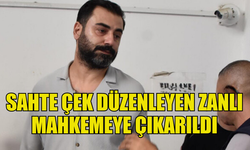 GİRNE''DE SAHTE ÇEK DÜZENLEYEN ZANLI  MAHKEMEYE ÇIKARILDI