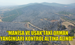 İBRAHİM YUMAKLI, MANİSA VE UŞAK'TAKİ ORMAN YANGINLARININ KONTROL ALTINA ALINDIĞINI AÇIKLADI