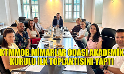 KTMMOB MİMARLAR ODASI AKADEMİK KURULU İLK TOPLANTISINI BUGÜN YAPTI