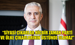 HASAN  TAÇOY SİYASİ ÇIKARLARIN HİÇBİR ZAMAN PARTİ VE ÜLKE ÇIKARLARININ ÜSTÜNDE OLAMAYACAĞINI SÖYLEDİ