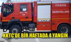 KKTC’DE BİR HAFTADA 4 YANGIN MEYDANA GELDİ