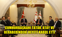 CUMHURBAŞKANI TATAR, T.C. CUMHURBAŞKANLIĞI İNSAN KAYNAKLARI BAŞKANI ATAY VE BERABERİNDEKİ HEYETİ KABUL ETTİ