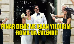 PINAR DENİZ VE KAAN YILDIRIM, ROMA’DA SADE BİR NİKAH TÖRENİYLE EVLENDİ