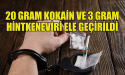 LEFKOŞA'DA ARAÇTA YAPILAN ARAMADA 20 GRAM KOKAİN VE 3 GRAM HİNTKENEVİRİ ELE GEÇİRİLDİ