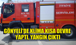 GÖNYELİ’DE KLİMA KISA DEVRE YAPTI, YANGIN MEYDANA GELDİ