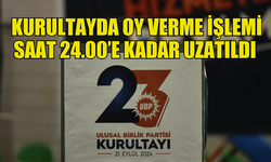 UBP KURULTAYI’NDA OY VERME İŞLEMİ SAAT 24.00’E KADAR DEVAM EDECEK