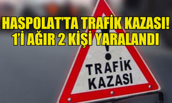 HASPOLAT'TA TRAFİK KAZASI MEYDANA GELDİ!