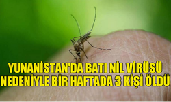 YUNANİSTAN'DA BATI NİL VİRÜSÜ NEDENİYLE 3 KİŞİ  HAYATINI KAYBETTİ