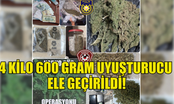 NARKO – GÜÇ OPERASYONU'NDA 4 KİLO 600 GRAM UYUŞTURUCU ELE GEÇİRİLDİ!