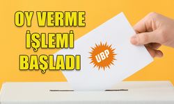 UBP 23. OLAĞAN KURULTAYI'NDA OY VERME İŞLEMİ BAŞLADI