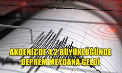 GİRİT’İN GÜNEYİNDE 4,2 BÜYÜKLÜĞÜNDE DEPREM OLDU