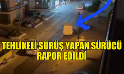 TEHLİKELİ SÜRÜŞ YAPAN SÜRÜCÜ GİRNE TRAFİK EKİPLERİ TARAFINDAN RAPOR EDİLDİ