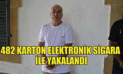 482 KARTON ELEKTRONİK SİGARA İLE YAKALANDI, BİR GÜN TUTUKLU KALACAK