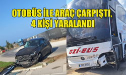 TATLISU-GİRNE ANAYOLU’NDA KAZA!  OTOBÜS İLE ARAÇ ÇARPIŞTI...