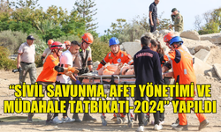 “SİVİL SAVUNMA, AFET YÖNETİMİ VE MÜDAHALE TATBİKATI-2024” GEMİKONAĞI’NDA YAPILDI