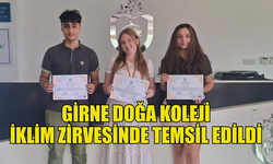 GİRNE DOĞA KOLEJİ, AVRUPA'DA İKLİM KONFERANSINDA TEMSİL EDİLDİ