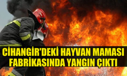 CİHANGİR'DEKİ FABRİKADA YANGIN: BİR ŞAHIS HASTANEYE KALDIRILDI