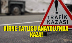 GİRNE-TATLISU ANAYOLU’NDAKİ KAZADA ÜÇ KİŞİ YARALANDI