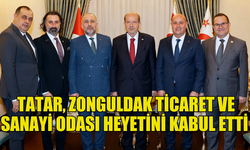 CUMHURBAŞKANI TATAR, ZONGULDAK TİCARET VE SANAYİ ODASI HEYETİNİ KABUL ETTİ