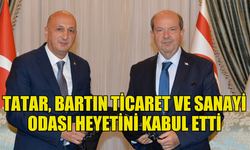 CUMHURBAŞKANI TATAR, BARTIN TİCARET VE SANAYİ ODASI HEYETİNİ KABUL ETTİ