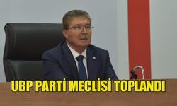 UBP PARTİ MECLİSİ, ÜNAL ÜSTEL BAŞKANLIĞINDA TOPLANDI