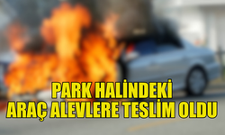 LEFKOŞA SANAYİ BÖLGESİ’NDE PARK HALİNDEKİ ARAÇ ALEV ALDI!