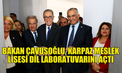 KARPAZ MESLEK LİSESİ'NDE YENİ DİL LABORATUVARI HİZMETE GİRDİ