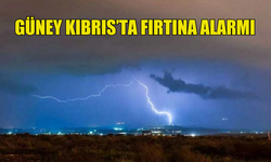 GÜNEY KIBRIS'TA ÇOK ŞİDDETLİ FIRTINA ALARMI