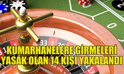 BAFRA VE İSKELE'DEKİ KUMARHANELERDE 14 YASAKLI KİŞİ YAKALANDI