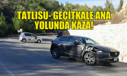 TATLISU- GEÇİTKALE ANA YOLUNDA KAZA MEYDANA GELDİ