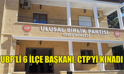 UBP İLÇE BAŞKANLARI: CTP'NİN MECLİS'TEKİ AGRESİF SİYASETİ DEMOKRASİYLE BAĞDAŞMAZ