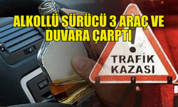 LEFKOŞA’DA ALKOLLÜ SÜRÜCÜ PARK HALİNDEKİ 3 ARACA ÇARPTI!