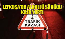 ALKOLLÜ SÜRÜCÜ, SOLA DÖNÜŞ YAPARKEN KAZA YAPTI