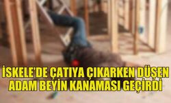 ÇATIDAN DÜŞEN ADAM BEYİN KANAMASI GEÇİRDİ