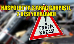 HASPOLAT’TA MEYDANA GELEN TRAFİK KAZASINDA İKİ KİŞİ YARALANDI