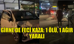 GİRNE’DE TRAFİK KAZASI: 1 ÖLÜ, 4 YARALI