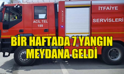 BİR HAFTADA 7 YANGIN, 37 ÖZEL SERVİS OLAYI GERÇEKLEŞTİ