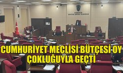 CUMHURİYET MECLİSİ’NİN 574 MİLYON TL’LİK BÜTÇESİ ONAYLANDI