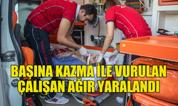 MİNARELİKÖY’DE KİMLİĞİ BELİRSİZ ŞAHIS, İŞÇİYİ KAZMA İLE YARALADI