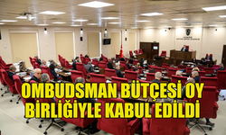 CUMHURİYET MECLİSİ, OMBUDSMAN BÜTÇESİNİ OY BİRLİĞİYLE KABUL ETTİ