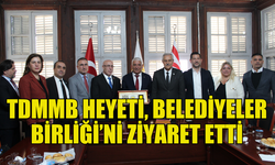 TÜRK DÜNYASI MÜHENDİSLER VE MİMARLAR BİRLİĞİ, KKTC’DEKİ BELEDİYELER BİRLİĞİ’Nİ ZİYARET ETTİ