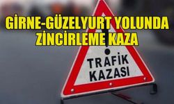 GİRNE-GÜZELYURT ANAYOLU'NDA  KAZA! İKİ ARAÇ VE BİR KAMYONET ÇARPIŞTI...