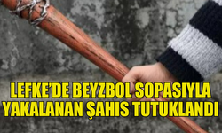 LEFKE’DE BEYZBOL SOPASI TAŞIYAN ŞAHIS TRAFİK KONTROLÜNDE YAKALANDI