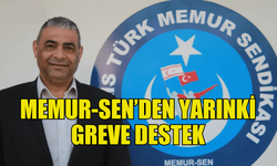 MEMUR-SEN YARINKİ GREVE DESTEK VERECEĞİNİ BELİRTTİ